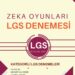 2021/2022 ÇARPANLAR VE KATLAR ZEKA OYUNLARI KATEGORİ DENEMESİ-1